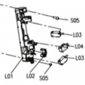 Support Micro Interrupteur (repère l01)