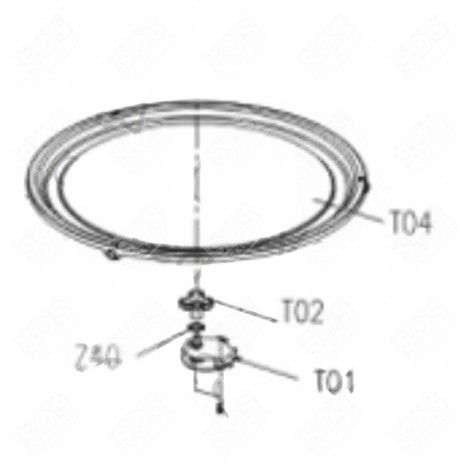 MOTEUR ENTRAINEUR (REPÈRE T01) FOUR, CUISINIÈRE - CU000784