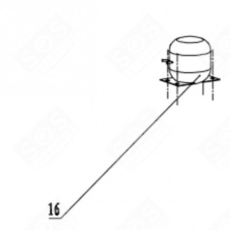 COMPRESSEUR FRIGO, RÉFRIGÉRATEUR, CONGÉLATEUR - FR001425