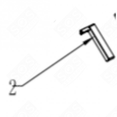 SUPPORT VERRE GAUCHE FOUR, CUISINIÈRE - CU004857