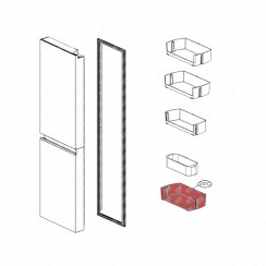 Balconnet inférieur (repère 241C) 413X203X106 mm