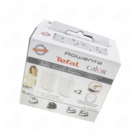 CARTOUCHE ANTI CALCAIRE D'ORIGINE (LOT DE 2) CENTRALE VAPEUR, FER À REPASSER - XD9060E0