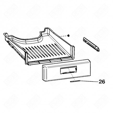 PROFIL DÉCORATIF (REPÈRE 26) RÉFRIGÉRATEUR, CONGÉLATEUR - C00285940