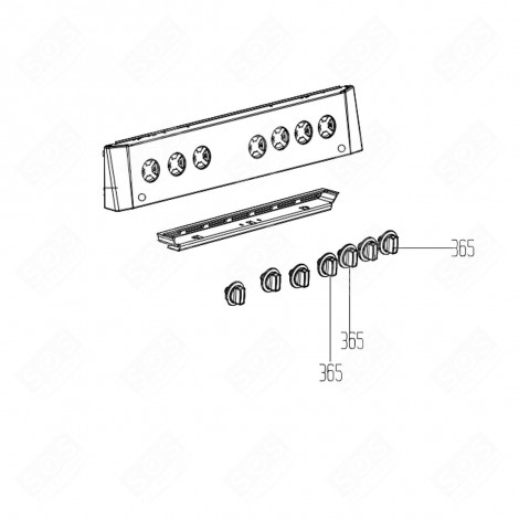MANETTE (REPÈRE 365) FOUR, CUISINIÈRE - 250315618