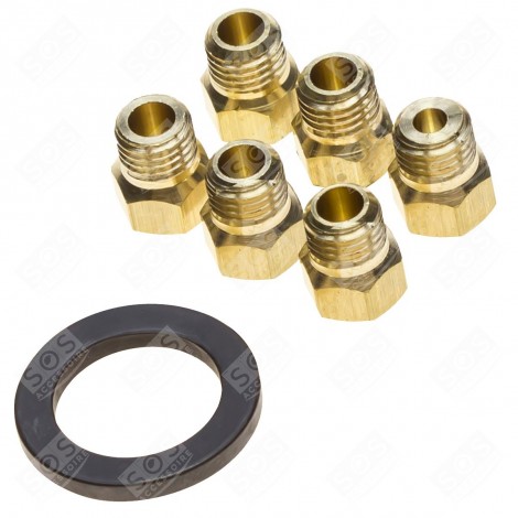 JEU D'INJECTEURS, GICLEURS GAZ BUTANE PROPANE D'ORIGINE FOUR, CUISINIÈRE - 481231038976