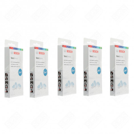 LOT DE 5 BOÎTES TABLETTES DÉTARTRAGE CAFETIÈRE, MACHINE À CAFÉ - 00312093