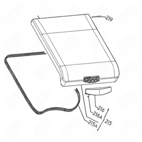 ENSEMBLE CROCHET (REPÈRE N°216A) MACHINE À LAVER, LAVE-LINGE - 1053292, 82010017