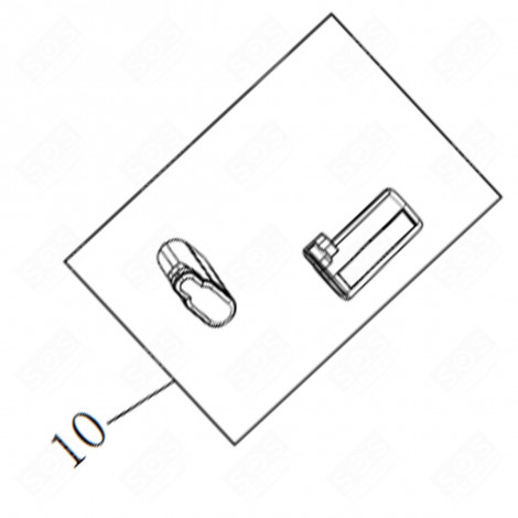 BATTERIE ENSEMBLE 2 PC 4000 MAH (REPÈRE N°10) D'ORIGINE ASPIRATEUR ROBOT - 4060002609