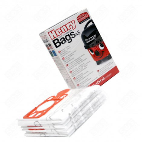 BOITE DE 5 SACS D'ORIGINE ASPIRATEUR - NVM1CH, NVM-1CH