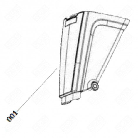 RÉSERVOIR DE POUSSIÈRE BLEU (REPÈRE N°001) D'ORIGINE ASPIRATEUR À MAIN - 140047084300